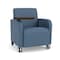 Lesro Siena Lounge Reception Guest Chair W/ Swivel Tablet, 27 in W 29.5 in L 32.5 in H SN1101 - alternate 1